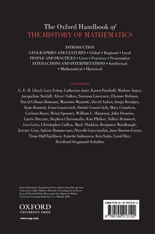 Produktbild: Oxf Handb History Mathematics Ohbk C