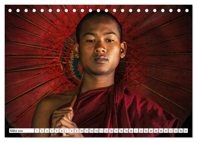 Produktbild: WUNDERVOLLES BAGAN (Tischkalender 2026 DIN A5 quer), CALVENDO Monatskalender
