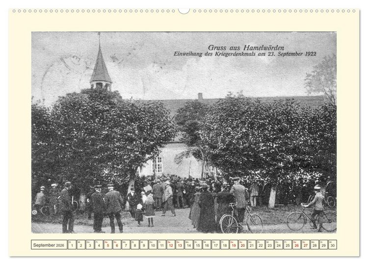 Produktbild: Gruss aus Hamelw&ouml;rden - Kehdingens sch&ouml;nstes Dorf in alten Ansichten (hochwertiger Premium Wandkalender 2026 DIN A2 quer), Kunstdruck in Hochglanz