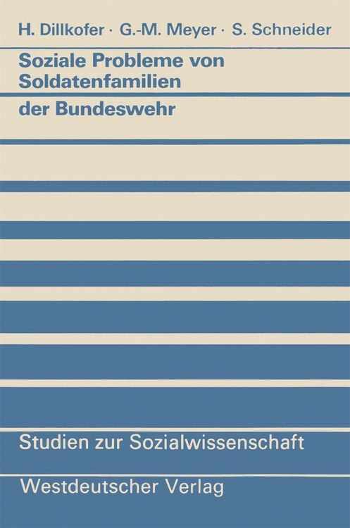 Produktbild: Soziale Probleme von Soldatenfamilien der Bundeswehr