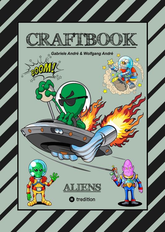 Produktbild: Craftbook - 100 Science Fiction Motive - Alien - Raumfahrt - Ufo - Astronauten - Knifflige R&auml;tsel - Ausserirdische Aufgaben - Universum