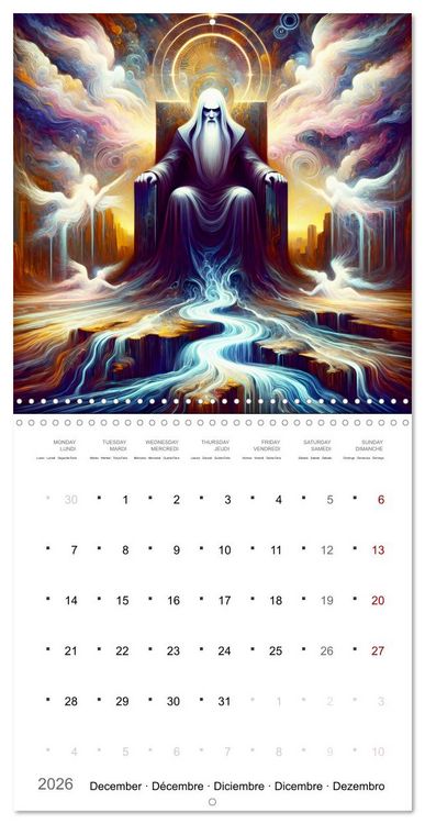 Produktbild: Jeux d'ombre de l'Humanit&eacute; (Calendrier mural carr&eacute; 2026 30x30 cm) Calendrier double avec une page pour vos prises de notes