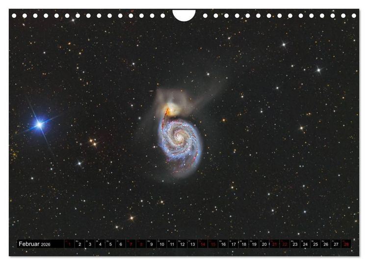 Produktbild: Galaxien des Nordhimmels (Wandkalender 2026 DIN A4 quer), CALVENDO Monatskalender