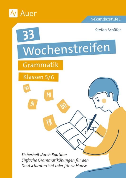 Produktbild: 33 Wochenstreifen Grammatik Kl. 5-6