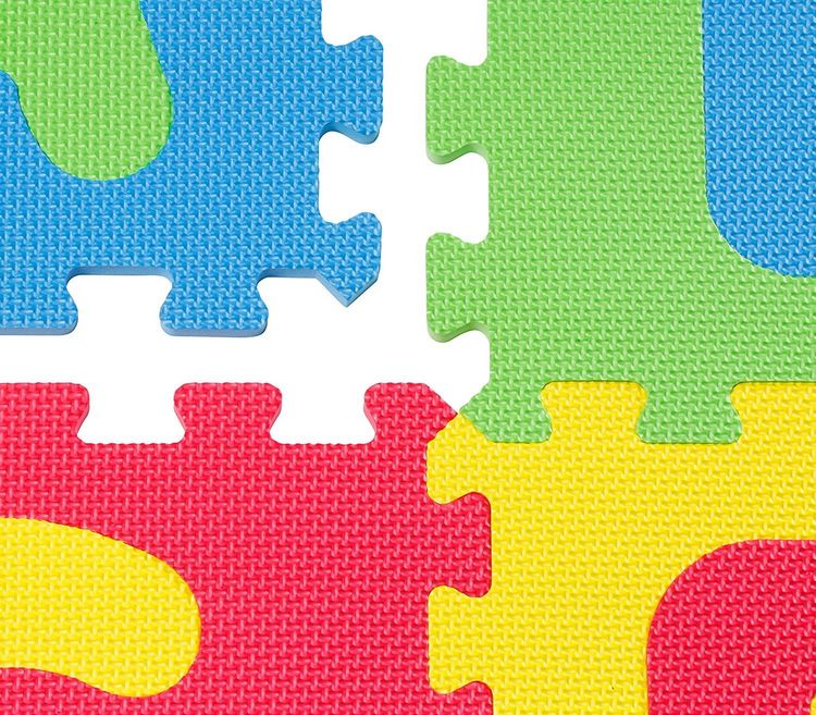 Buchstaben-Puzzlematte – 10-teiliger Weicher Spielteppich Zum Lernen Und Bauen