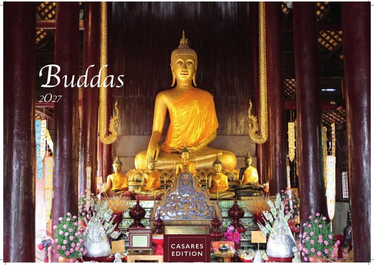 Produktbild: Buddhas Kalender 2027 &ndash; Wandkalender | Fotokalender Asien 24x35cm -Spirituelle Abbildungen Buddhas | Perfekt f&uuml;r Meditation & Raumdekoration