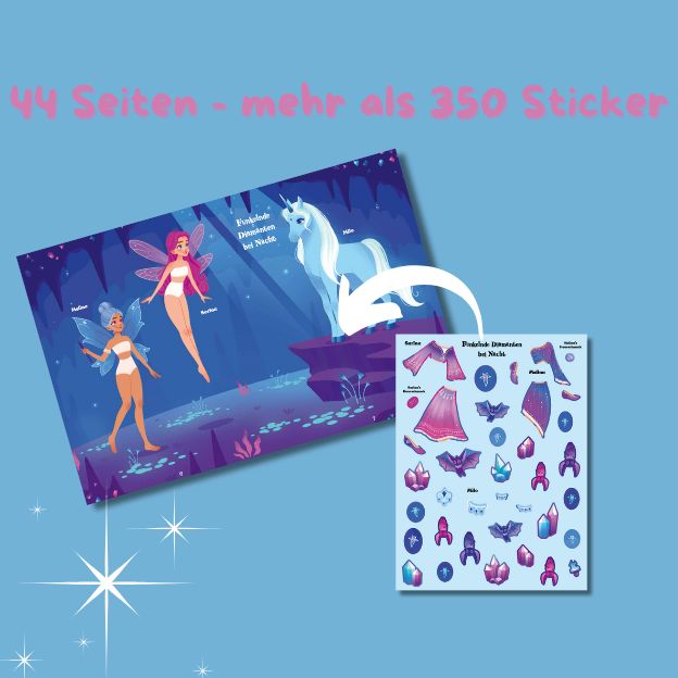 Produktbild: Meine Sticker-Anziehpuppen. Fabelhafte Einh&ouml;rner