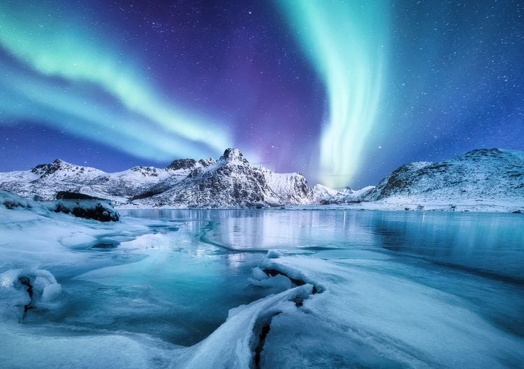 Produktbild: Lais Puzzle Aurora borealis / Nordlicht auf den Lofoten, Norwegen 1000 Teile