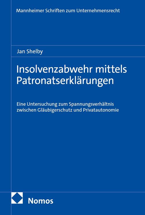 Produktbild: Insolvenzabwehr mittels Patronatserkl&auml;rungen