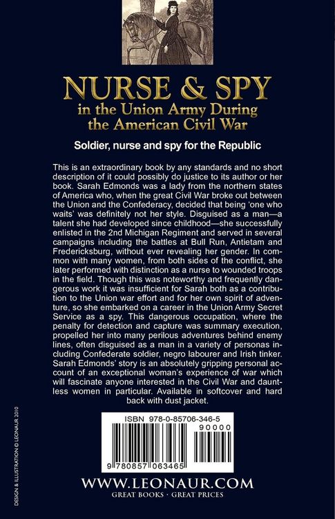 Produktbild: Nurse and Spy in the Union Army During the American Civil War