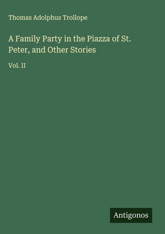 Produktbild: A Family Party in the Piazza of St. Peter, and Other Stories