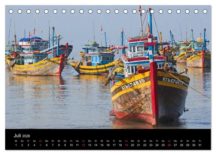 Produktbild: Vietnam (Tischkalender 2026 DIN A5 quer), CALVENDO Monatskalender