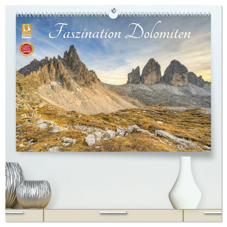 Produktbild: Faszination Dolomiten (hochwertiger Premium Wandkalender 2026 DIN A2 quer), Kunstdruck in Hochglanz