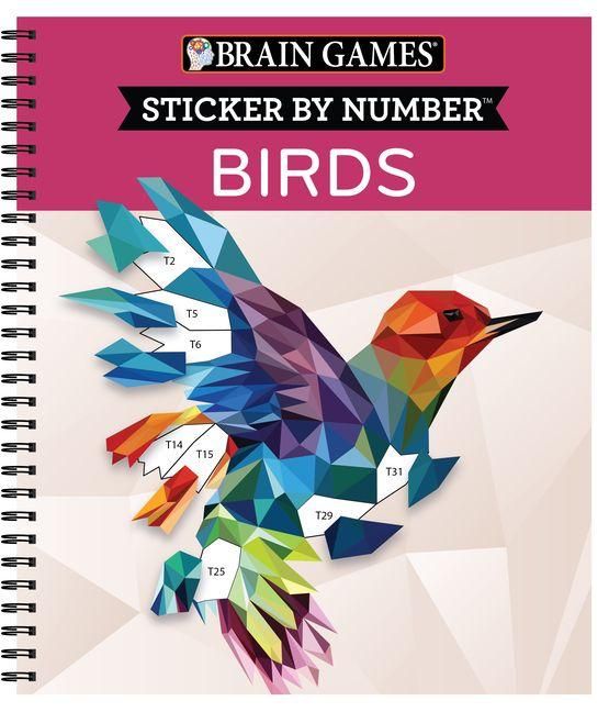 Produktbild: Brain Games - Sticker by Number: Birds (28 Images to Sticker)