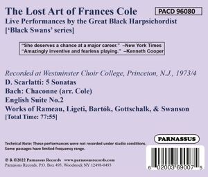 Produktbild: The Lost Art of Frances Cole-Live Performances