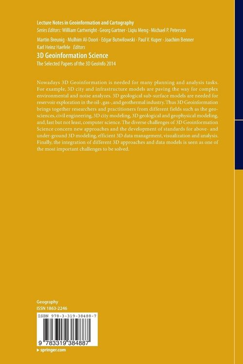 Produktbild: 3D Geoinformation Science