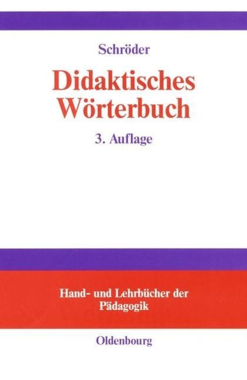 Bild vom Artikel Didaktisches Wörterbuch vom Autor Hartwig Schröder