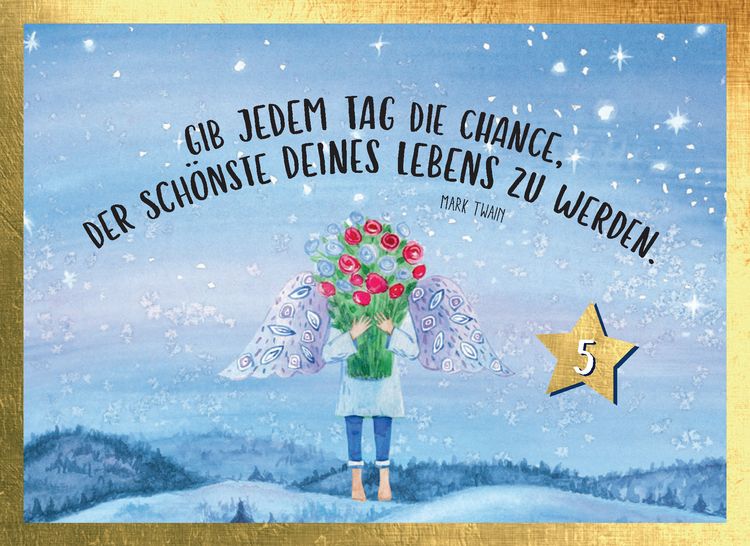 Produktbild: Jeden Tag ein Schutzengel f&uuml;r dich | Adventskalender mit Aufsteller