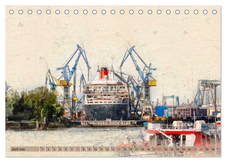 Produktbild: Hamburg f&uuml;r Genie&szlig;er (Tischkalender 2026 DIN A5 quer), CALVENDO Monatskalender