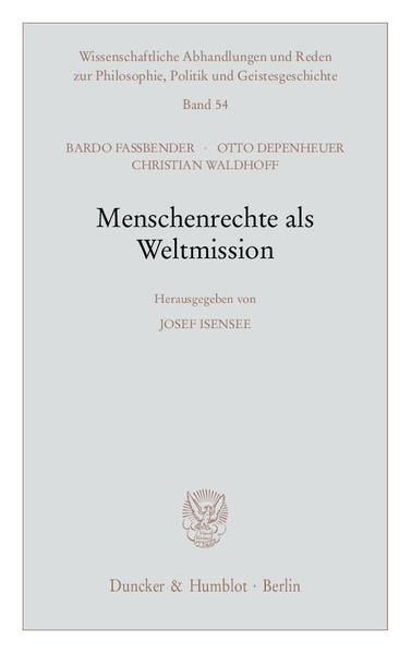 Produktbild: Menschenrechte als Weltmission.
