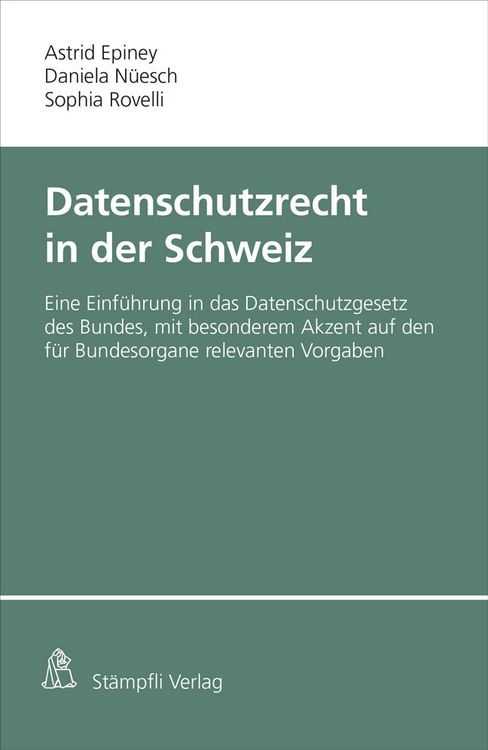 Produktbild: Datenschutzrecht in der Schweiz