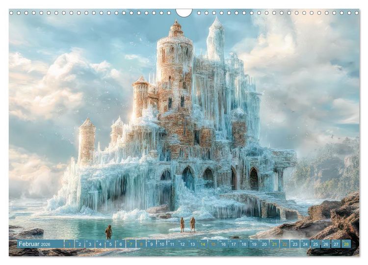 Produktbild: M&auml;rchenschl&ouml;sser - Imposante Fantasiepal&auml;ste (Wandkalender 2026 DIN A3 quer), CALVENDO Monatskalender