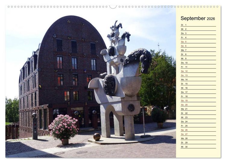 Produktbild: Unterwegs in Bietigheim-Bissingen (hochwertiger Premium Wandkalender 2026 DIN A2 quer), Kunstdruck in Hochglanz
