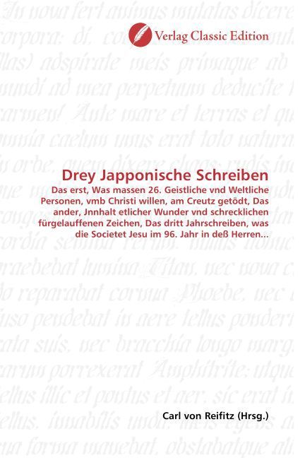 Produktbild: Drey Japponische Schreiben