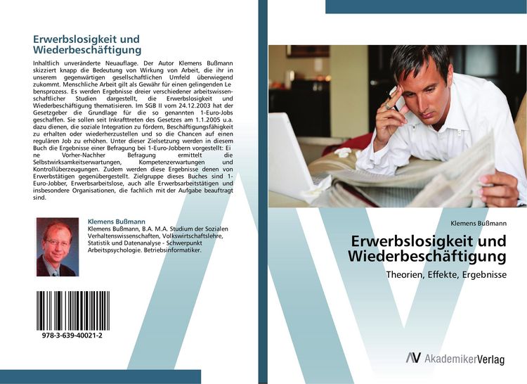 Produktbild: Erwerbslosigkeit und Wiederbesch&auml;ftigung