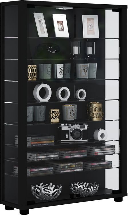 Produktbild: Holz Glas Stand Vitrine Sammelvitrine Lumo Mini