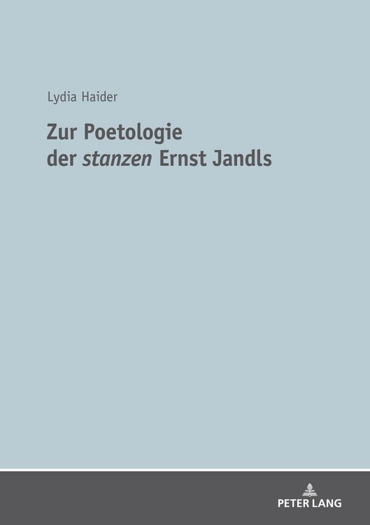 Produktbild: Zur Poetologie der &laquo;stanzen&raquo; Ernst Jandls