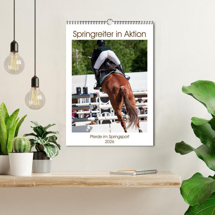 Produktbild: Springreiter in Aktion (Wandkalender 2026 DIN A3 hoch), CALVENDO Monatskalender
