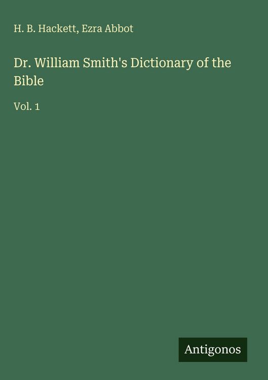Produktbild: Dr. William Smith's Dictionary of the Bible