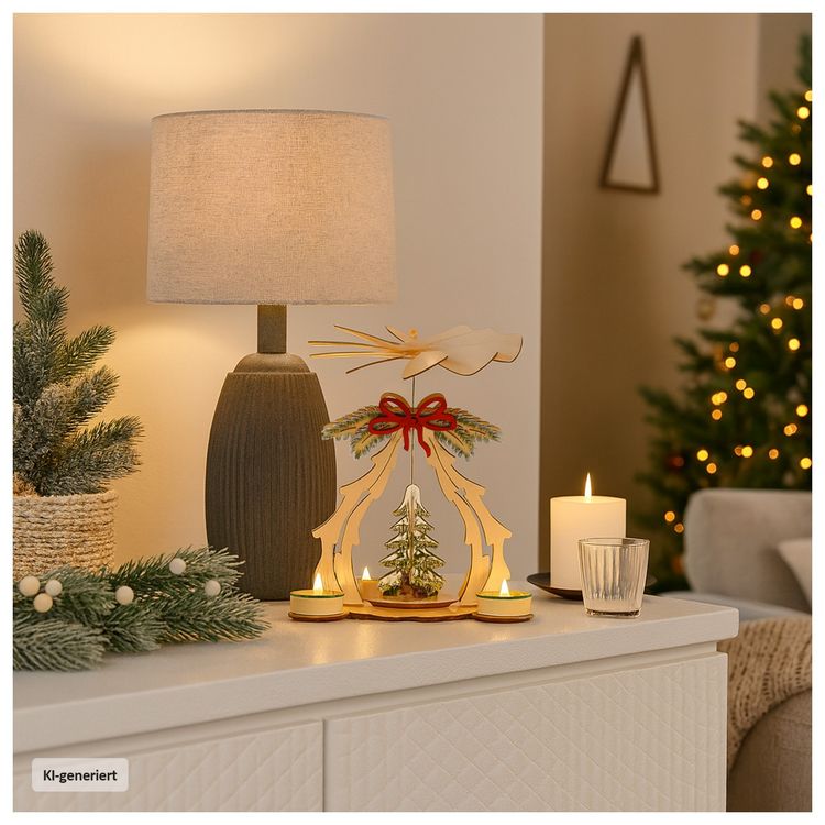Produktbild: HTI-Living Tischpyramide mit Tannenbaum und Schleife Tischpyramide mit Tannenbaum und Schleife