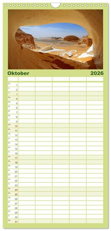 Produktbild: Familienplaner 2026 - &Auml;gypten mit 5 Spalten (Wandkalender, 21 x 45 cm) CALVENDO