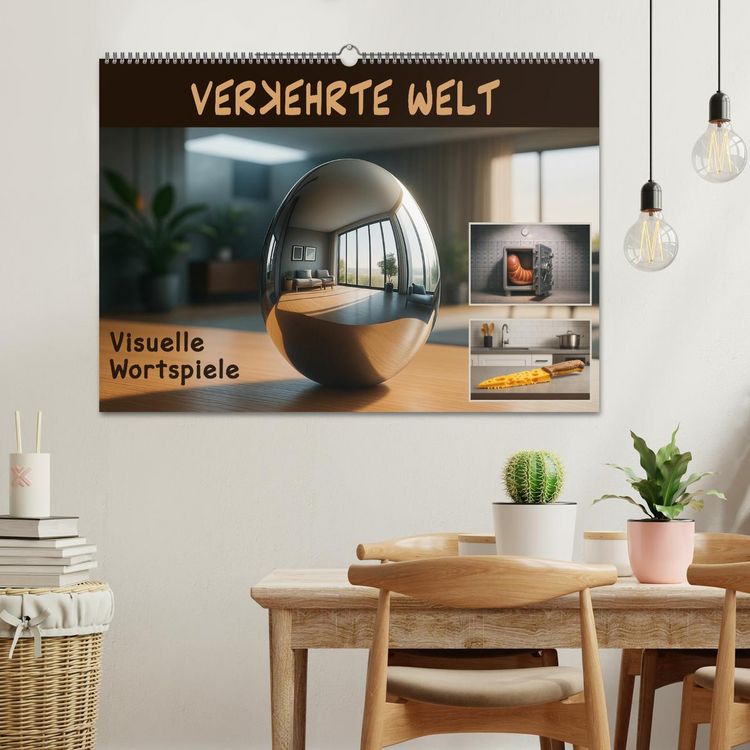 Produktbild: Verkehrte Welt - Bilderr&auml;tsel (Wandkalender 2026 DIN A2 quer), CALVENDO Monatskalender