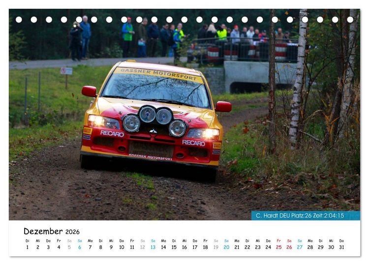 Produktbild: Lausitz-Rallye Kalender (Tischkalender 2026 DIN A5 quer), CALVENDO Monatskalender