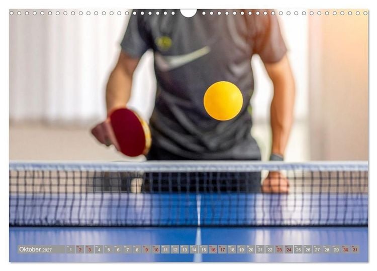 Produktbild: Tischtennis Dynamik (Wandkalender 2027 DIN A3 quer), CALVENDO Monatskalender