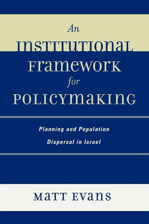 Produktbild: Institutional Framework for Policymaking