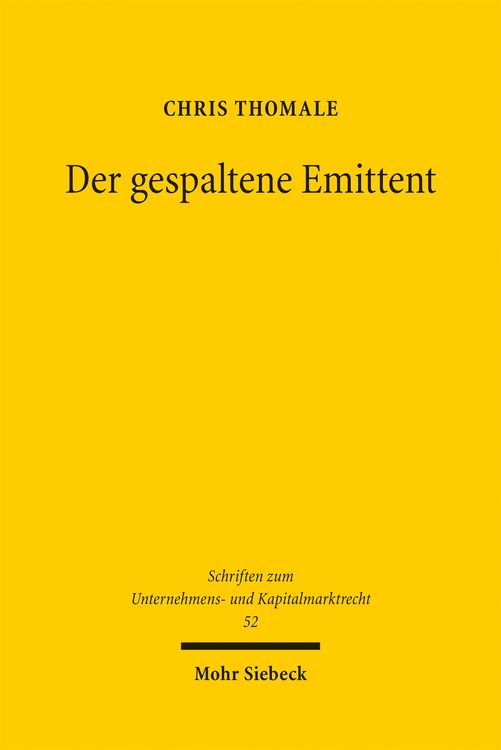Produktbild: Der gespaltene Emittent