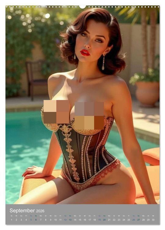 Produktbild: Pinup-Diven (hochwertiger Premium Wandkalender 2026 DIN A2 hoch), Kunstdruck in Hochglanz