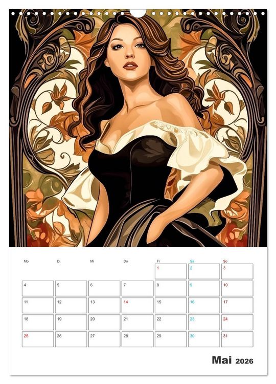 Produktbild: Eleganz der Epoche (Wandkalender 2026 DIN A3 hoch), CALVENDO Monatskalender