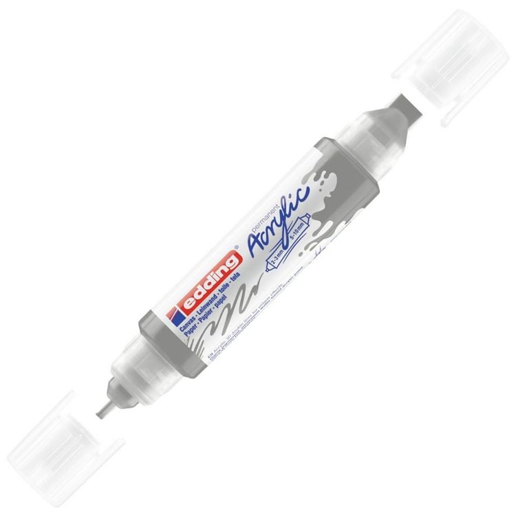 Produktbild: edding Acryl Double Liner 5400 silber 2-3mm/5-10mm