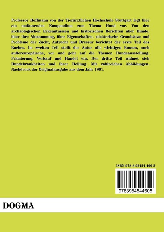 Produktbild: Das Buch vom gesunden und kranken Hunde