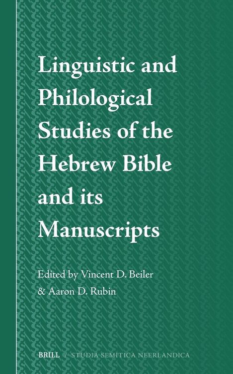Produktbild: Linguistic and Philological Studies of the Hebrew Bible and Its Manuscripts