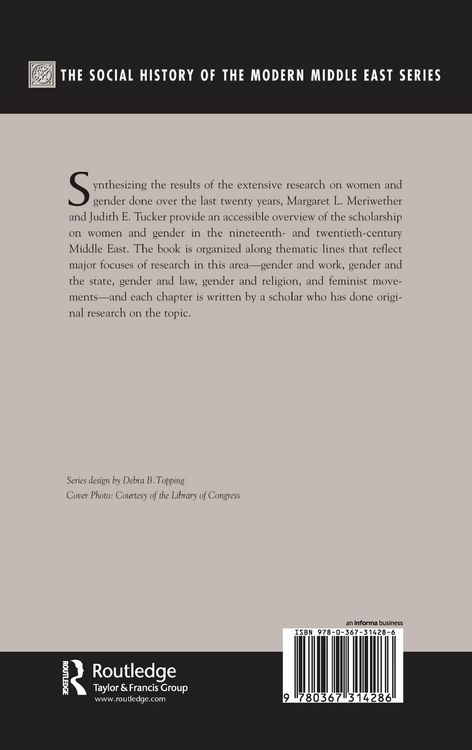 Produktbild: A Social History Of Women And Gender In The Modern Middle East