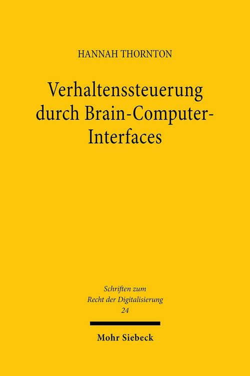 Produktbild: Verhaltenssteuerung durch Brain-Computer-Interfaces