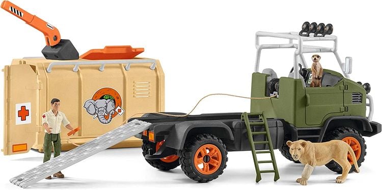 Produktbild: Schleich Wild Life 42475 - Großer Truck, Tierrettung