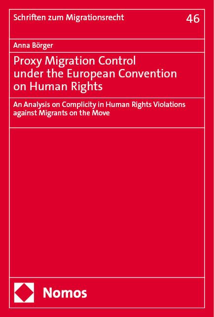 Produktbild: Proxy Migration Control under the European Convention on Human Rights