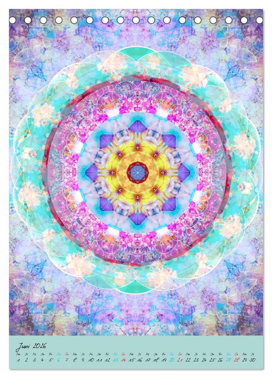 Produktbild: BLUMEN MANDALAS (Tischkalender 2026 DIN A5 hoch), CALVENDO Monatskalender